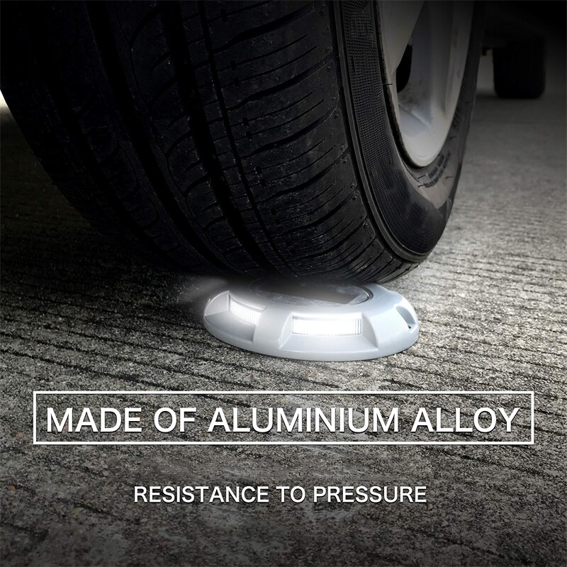 Solar Lights 4 Leds Outdoor House Ground IP68 Waterproof for Garden Decor Stair Pathway Road Stud Landscape LED Lamp 1PC