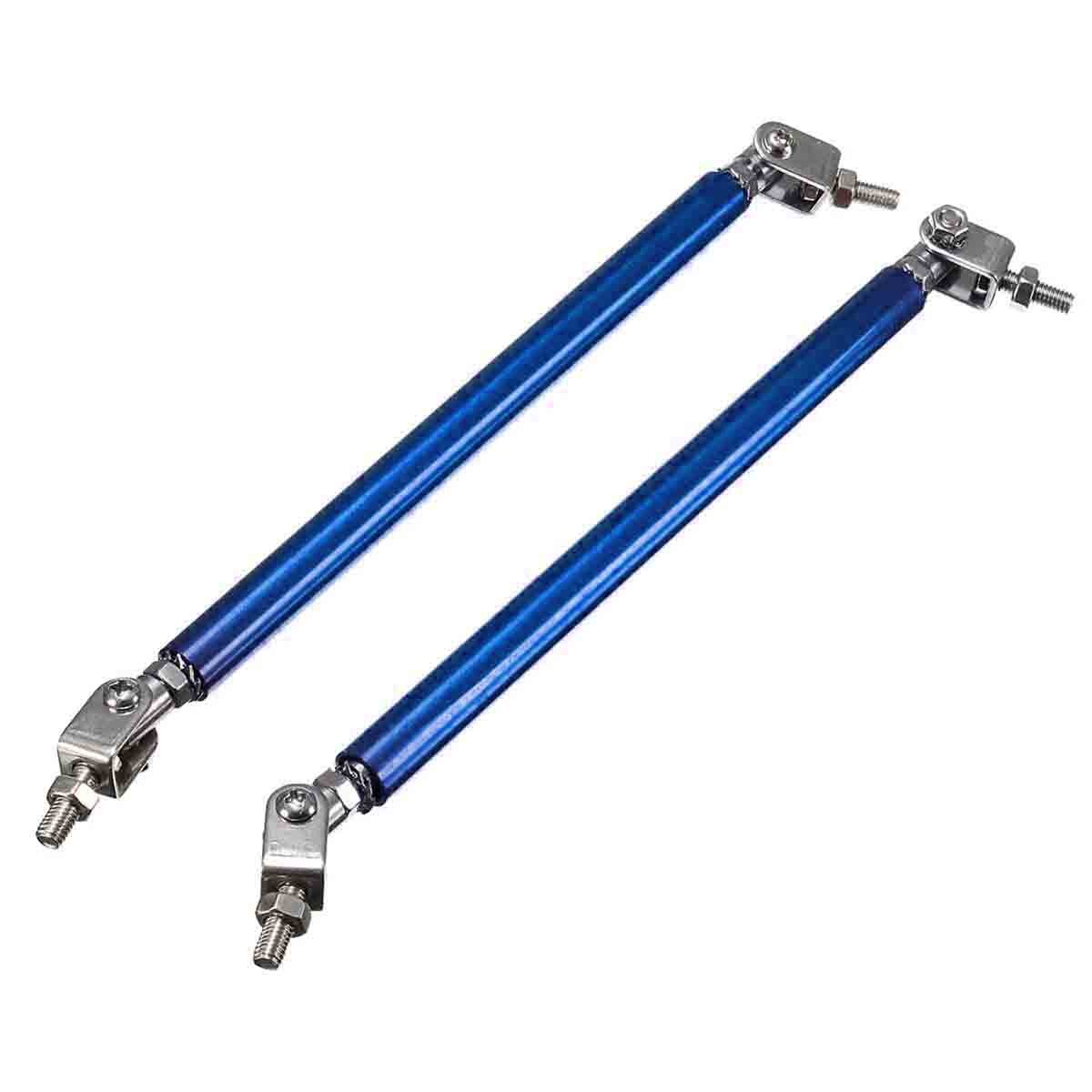 2 stk universal bil foran bagkofanger beskytter splitter stang støtte justerbar: Blå