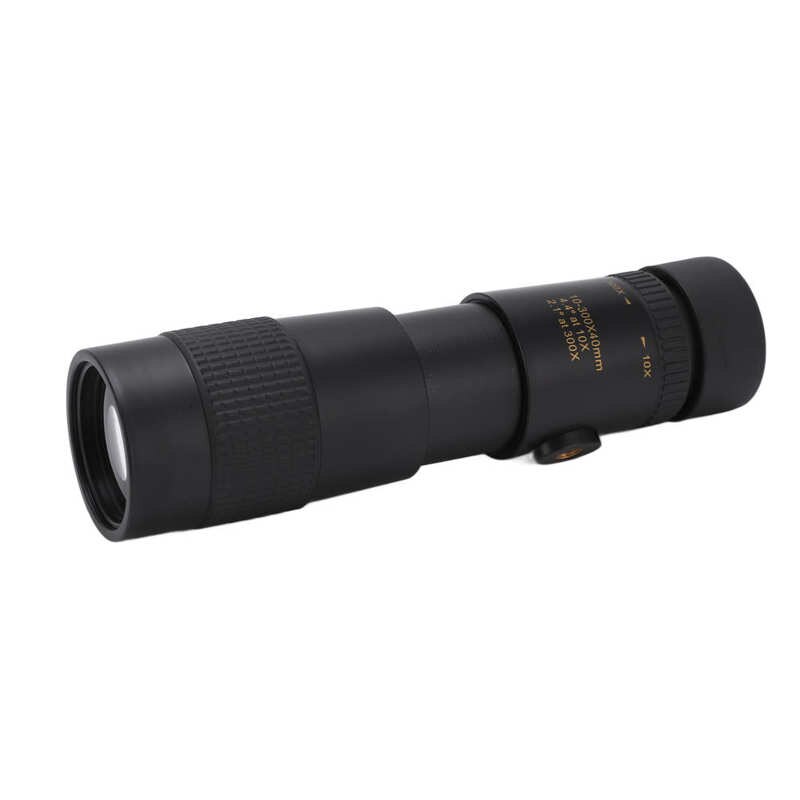 Monocular 10-300X40 Telescope High Magnification Waterproof Adjustable Focal Length for Traveling for Traveler for Camping