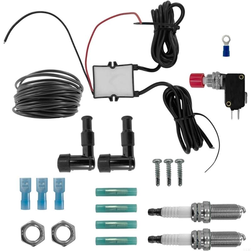 U13C Exhaust Flame Set Double Flamethrower for Car Truck Flame Thrower BFTKAFK-Dual Suit for Motorcycle