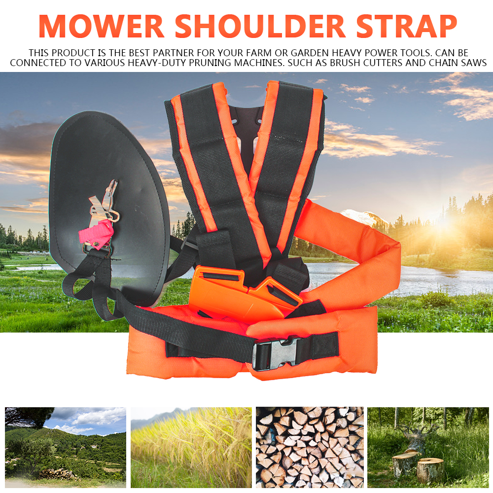 Strimmer Gewatteerde Riem Voor Bosmaaier Trimmer Tuin Snoeischaar W Vorm Dubbele Schouder Harness Strap Comfortabele Arbeidsbesparing