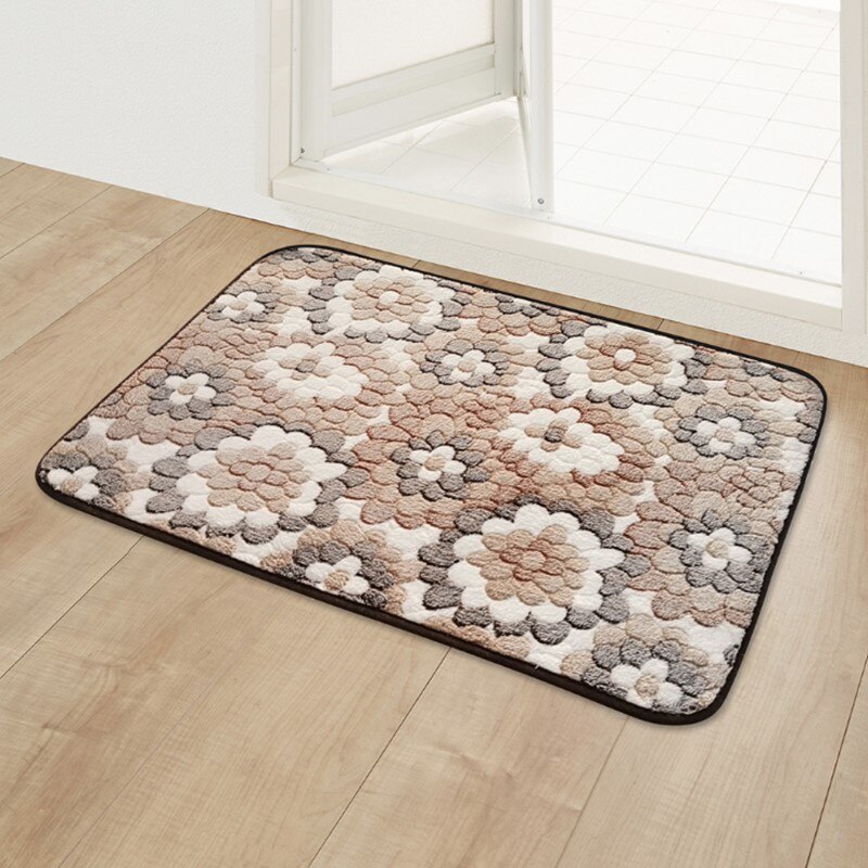 Tapis en feuille d'érable imprimé | Tapis résistant à la saleté, antidérapant sous vide, tapis absorbant pour salon, tapis de salle de bains