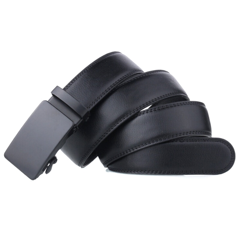 Belt Men Belt Automatic Leather Luxury Black Belt Men's Belts Automatic Buckle Cummerbunds Male