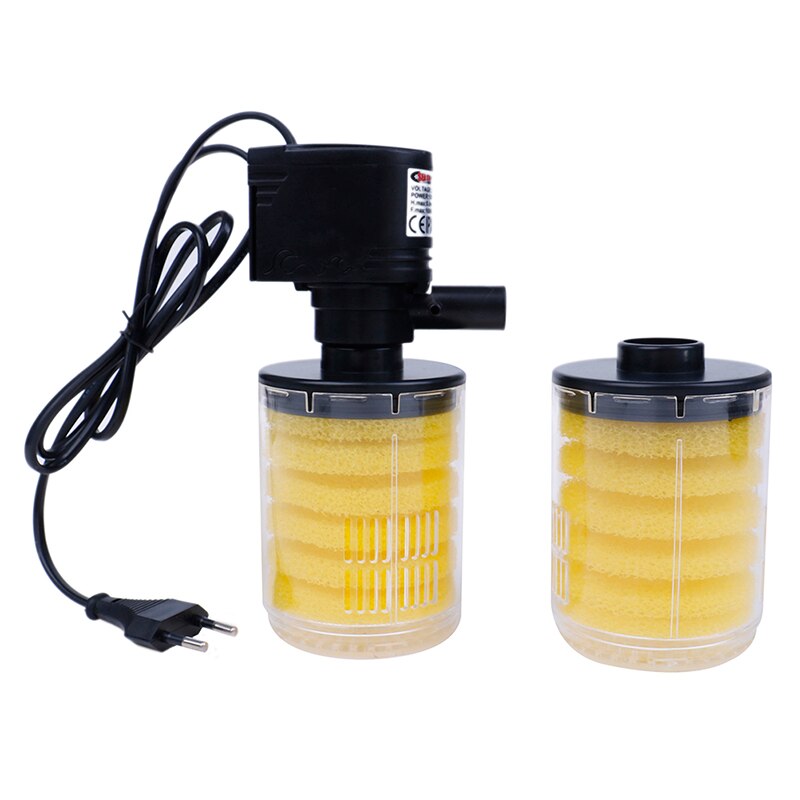 12W Aquarium Filter Air Increase Submersible Water Internal Filter Pump For Aquarium Fish Tank