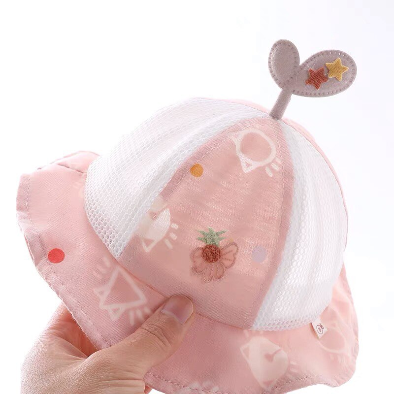 Baby Zon Emmer Hoed Mesh Hollow Out Cap Voor Baby Meisjes Baby Strand Hoed Met Brede Rand Kids Caps super Leuke FS99