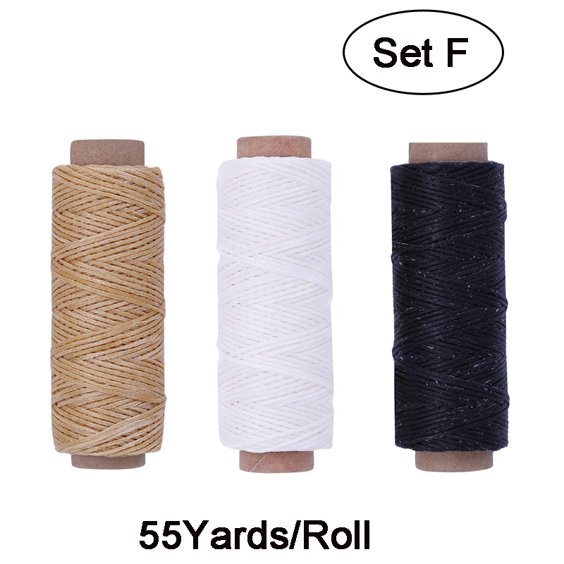 Leather Sewing Awl Thread Kit Manual Sewing Machine Speedy Stitcher Leather Craft Stitching Shoemaker Canvas Repair Tool: Set F