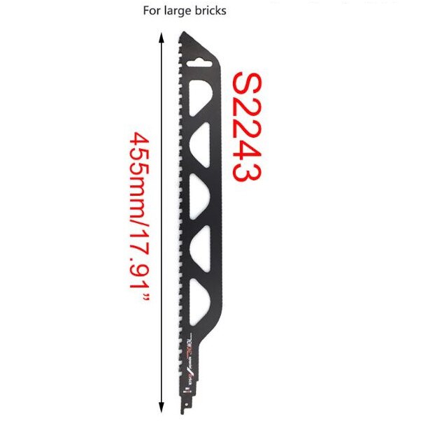 Demolition Masonry Reciprocating Saw Blade for Cutting Brick Stone Alloy Steel 28TC: S2243