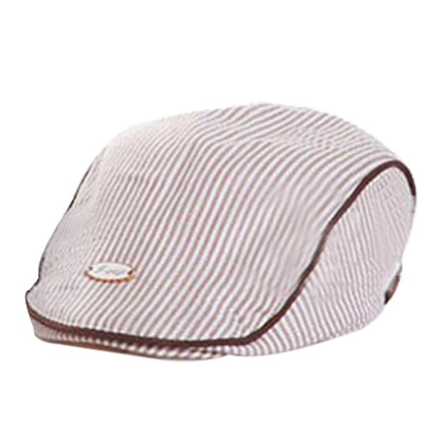 Baby Hat Handsome Baby Boy Cap Cute Baby Infant Boy Girl Stripe Beret Cap Peaked Baseball Hat Baby Accessories: Blue