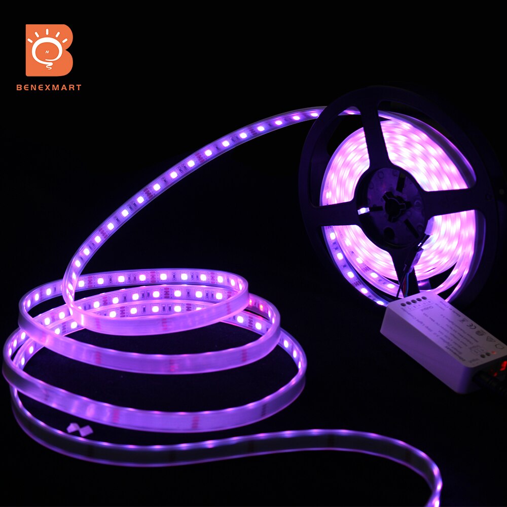 Benexmart Tuya Zigbee 3.0 Smart LED Strip Light Controller RGB CCT Driver RGBW LED Dimmer 12V Alexa Google Home SmartThings