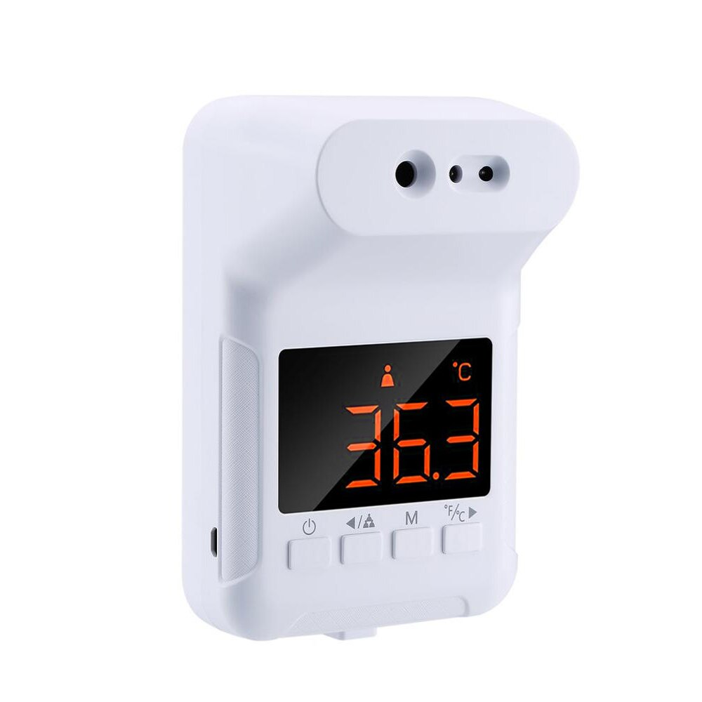 Forehead Digital Thermometer Infrared Thermometer Non Contact Wall-Mounted Temperature Sensor Forehead Thermometer for Body USB