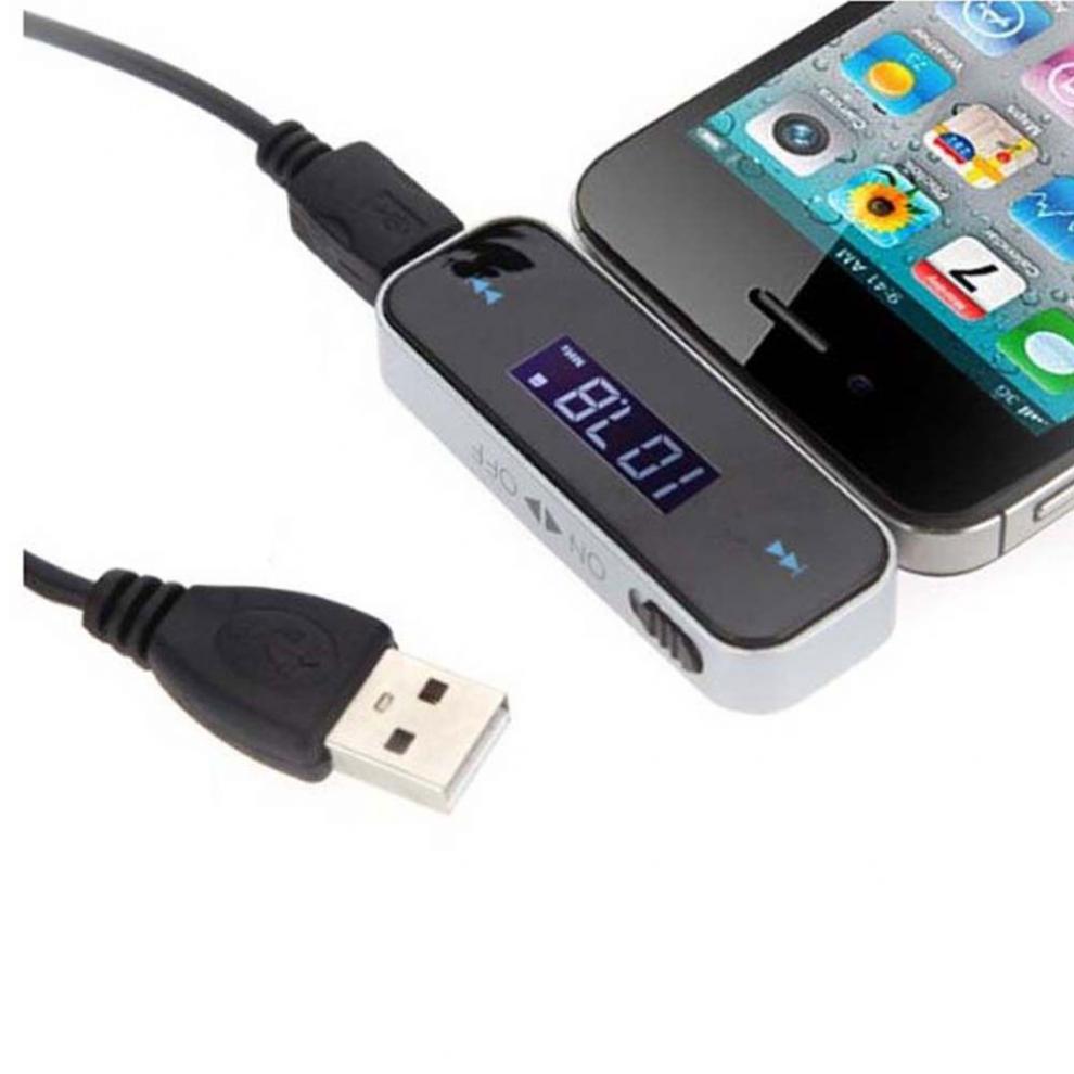 Draadloze Autoradio Fm-zender 3.5mm MP3 Muziekspeler Fit voor iPod Telefoons Tabletten