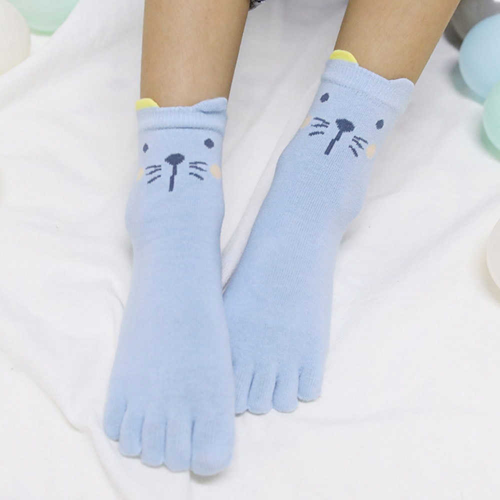 1Pair Children Animal Toe Socks Five Finger Toe Socks Cotton Breathable Polyester Spring Funny Socks #529