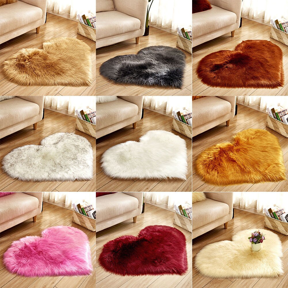 2021top Wol Imitatie Schapenvacht Tapijten Faux Fur Non Slip Slaapkamer Shaggy Tapijt Matten Домашний Декор