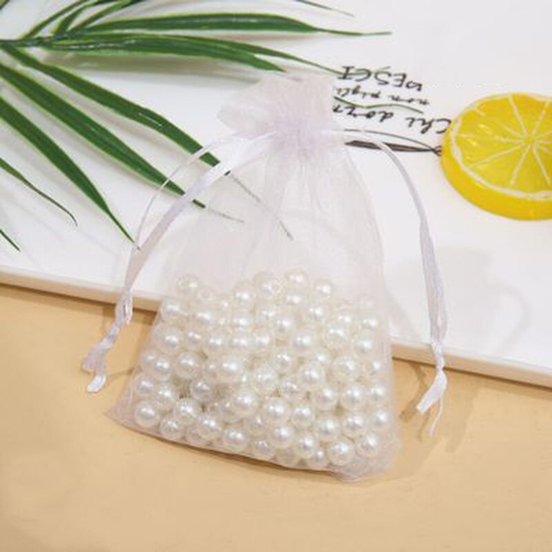 50pcs Jewelry Bags 7*9cm Organza Bag Earring Necklaces Bracelets Holder Pouches Wedding Jewelry Packaging Jewelry Display