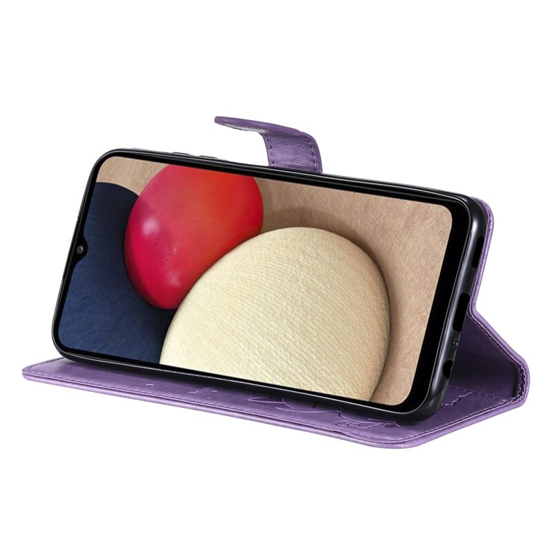 Do Samsung Galaxy A03S SM-A037F skórzane etui z klapką Coque na Samsung Galaxy A03S A 03 S A03 S A 03 S gniazdo karty chroń pokrywę