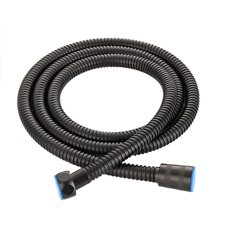 Phonkom Zwart Doucheslang 1.5M/2M Badkamer Handheld Douchekop Slang Flexibele Rvs Anti-Explosie buis Accessoires: 1.5m