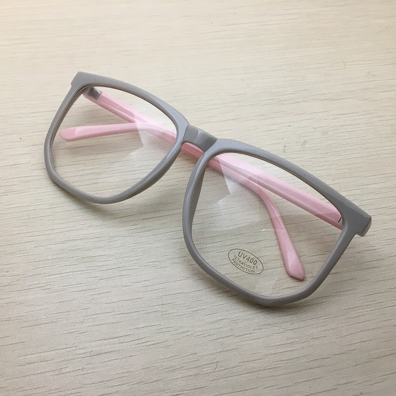 TinffGan Große Gläser Rahmen Frauen große Brillen Rahmen Männer Brillen Rahmen pc Spektakel schwarz Brillen oculos de grau