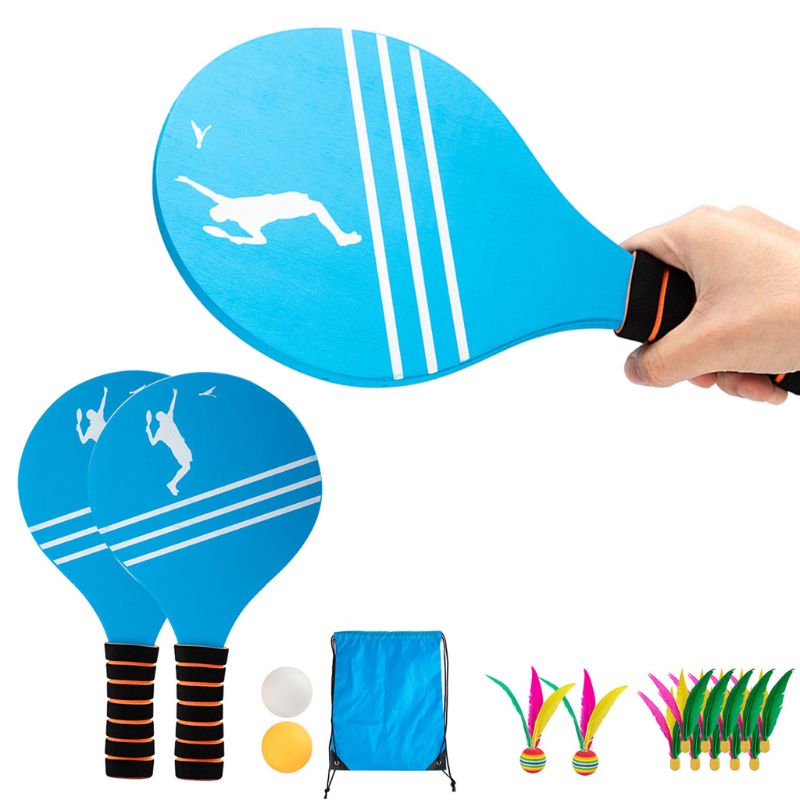 Cricket bat og bold til børn padlebold sæt familieunderholdning badminton 875d