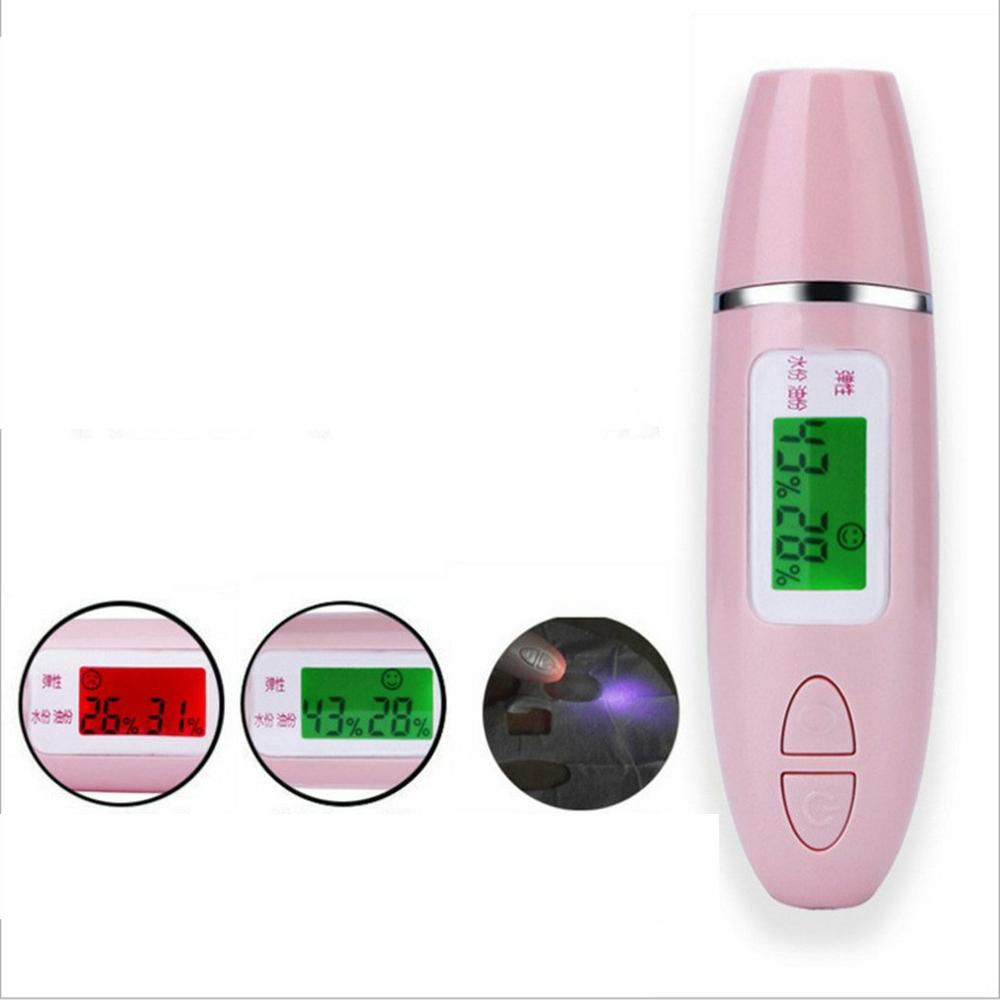 Precisie Digitale Huid Detector Pen Lcd-scherm Portable Facial Skin Analyzer Water En Olie Tester Vocht
