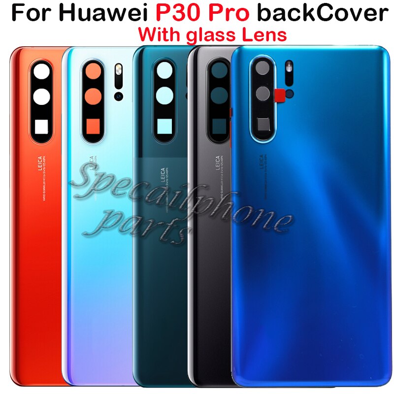 Back Cover Voor Huawei P30 Pro Achter Behuizing Deur Batterij Cover Voor VOG-L29 VOG-L09 VOG-L04 Terug Behuizing Met Camera Lens glas