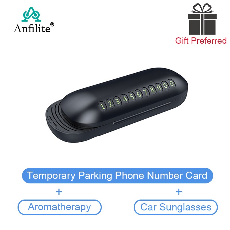 Tijdelijke Parkeerplaats Card Met Aromatherapie Telefoonnummer Card Auto Zonnebril Case Multifunctionele Telefoonnummer Kaart Plaat