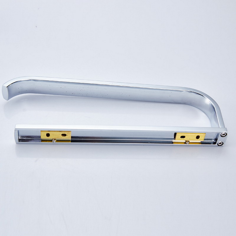 Square Towel Ring Holder Hanger Chrome Wall Mounted Bathroom Home Hotel Towel Rail Bar Towel Racks KD895