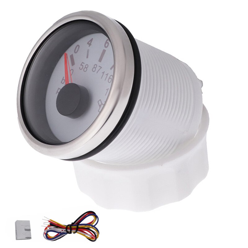Indicador de presión de aceite de motor de 52mm para coche, 0 ~ 5Bar/ 0 ~ 10Bar para señal de 0-184 Ohm, indicador de presión de aceite con luz de alarma