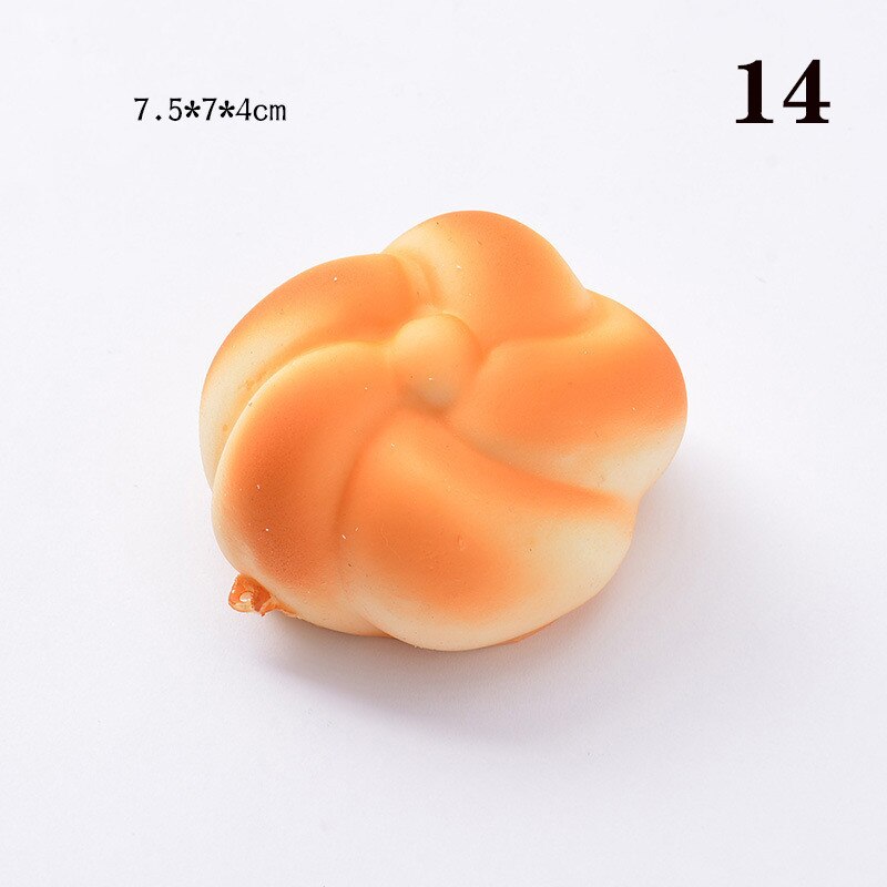 Cake Squishy colorful Hanamaki Bread Squishies Toy Squeeze Squishi Toy Squishie Slow Rising Stress Relief Toys For Childrens: 14