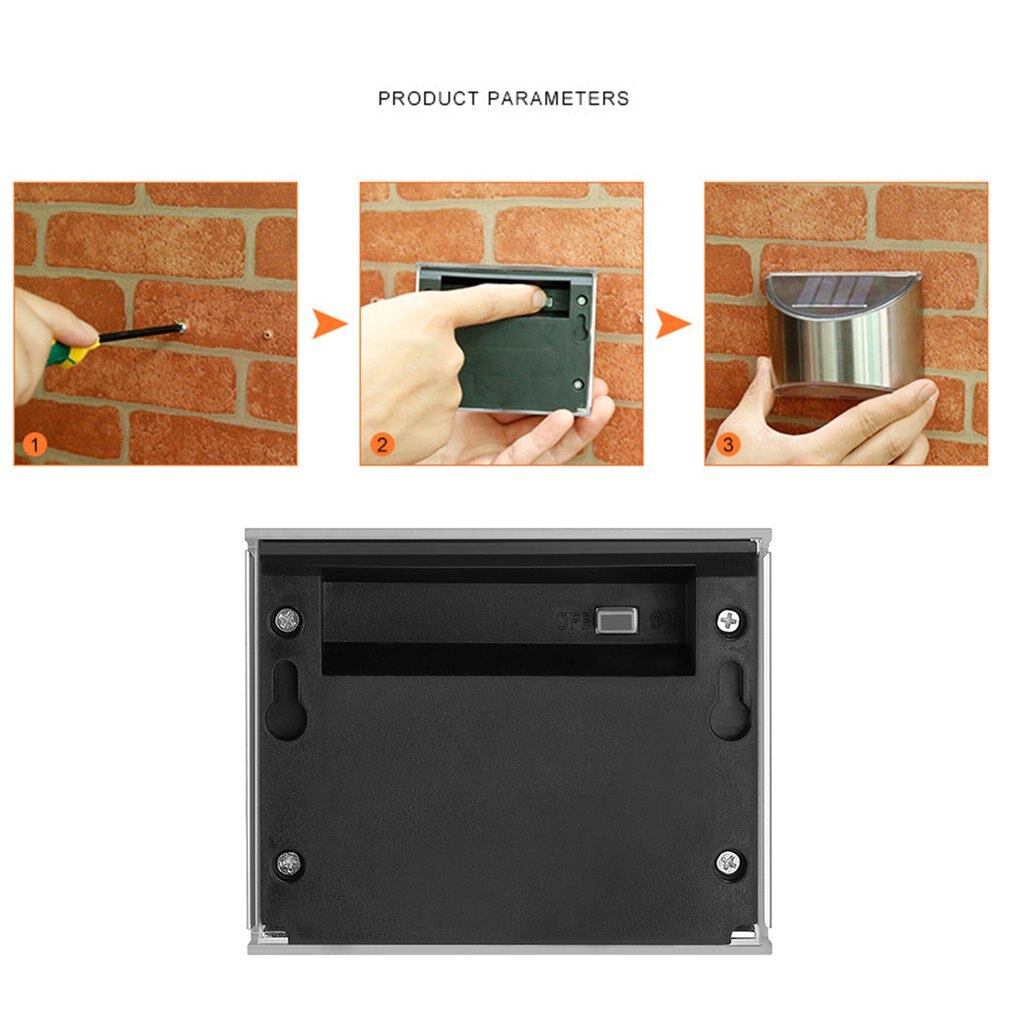 Solar Light 4 LED Solar Powered Lamp PIR Motion Sensor Waterproof Security Lighting For Outdoor Garden Wall Fence