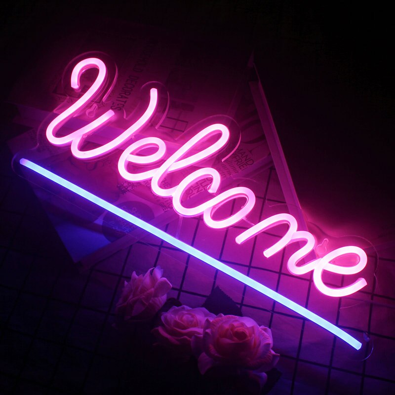 Ineonlife Neon Led Neon Teken Welkom Muur Opknopin... – Vicedeal