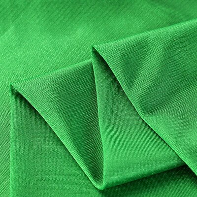 High-elastic and light-elastic knit Ribery fabric lining lining chiffon skirt fabric elastic force. soft. Drape. Silk luster.: 14 Grass green