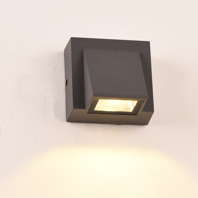 Utendørs vanntett 5w/15w ledet vegglampe enkel stil hjemmeinnredning ledet gårdsport terrasse balkong hage veranda vegglamper