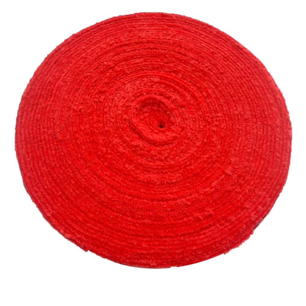 Badminton tennisketcher håndtag greb absorberer sved anti-slip indpakning håndklæde bånd chic: Rød