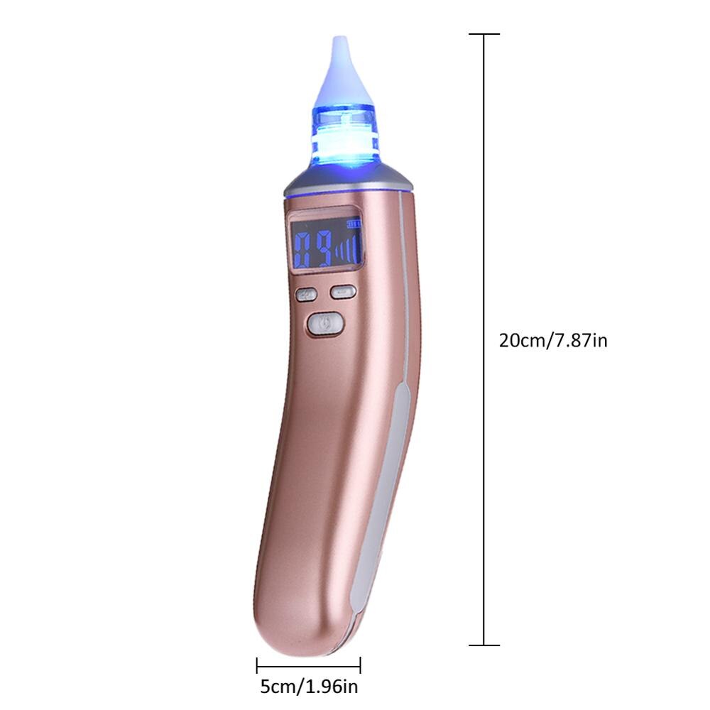 Baby Neuszuiger Elektrische Veilige Hygiënische Neus Cleaner Siliconen Neus Tips Nasale Anti-Terugstroom Apparatuur Pasgeborenen Jongens Meisjes: Rose-golden