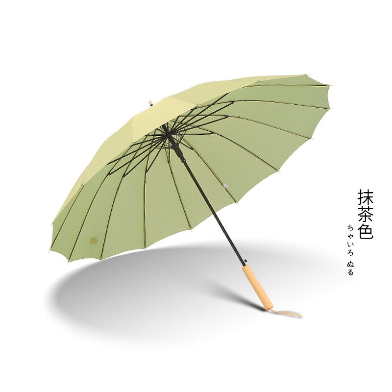 Long Handle Umbrella Parasol Dancing Umbrellas Wooden Handle Craft Women's Umbrella For Wedding Decoration: straight tea