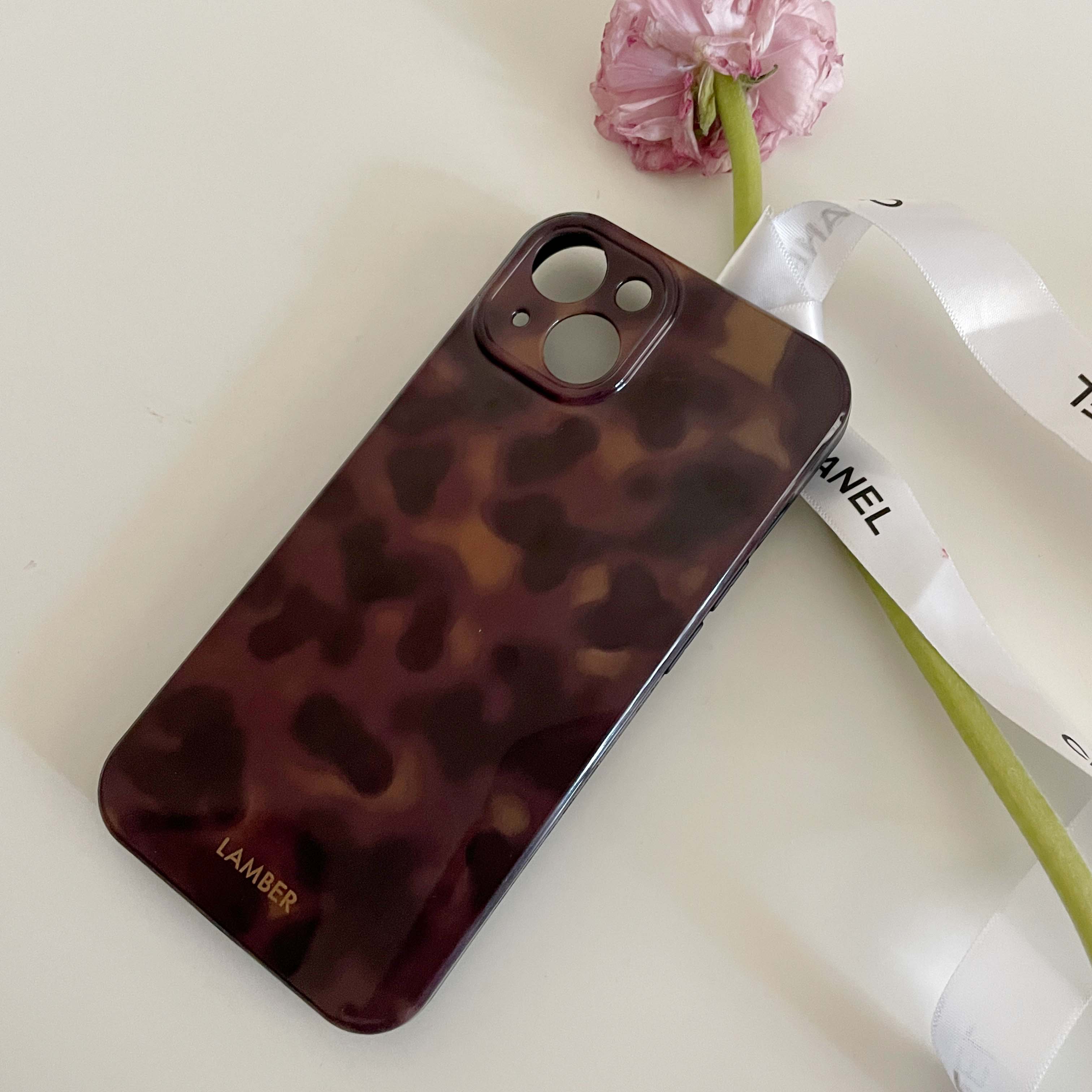 Funda de teléfono a prueba de golpes imd suave de silicona marrón retro ámbar para iphone 14 12 11 13 pro max 15 promax protector contraportada