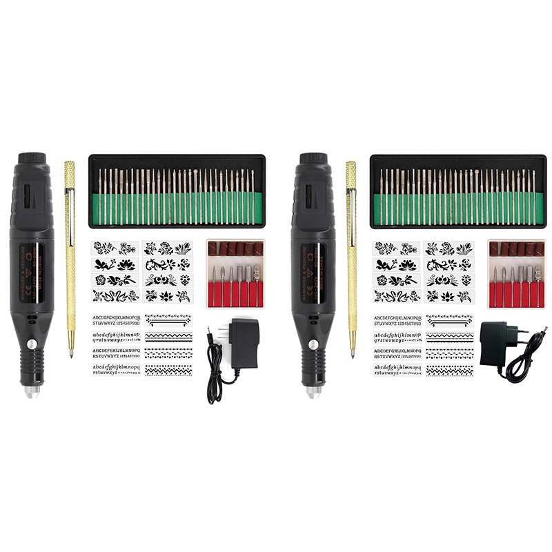 Electric Micro-Engraving Pen Mini Diy Vibro Engraving Tool Kit Metal Gl Ceramic Plastic Wood Jewelry with Stapler Etcher 30 B