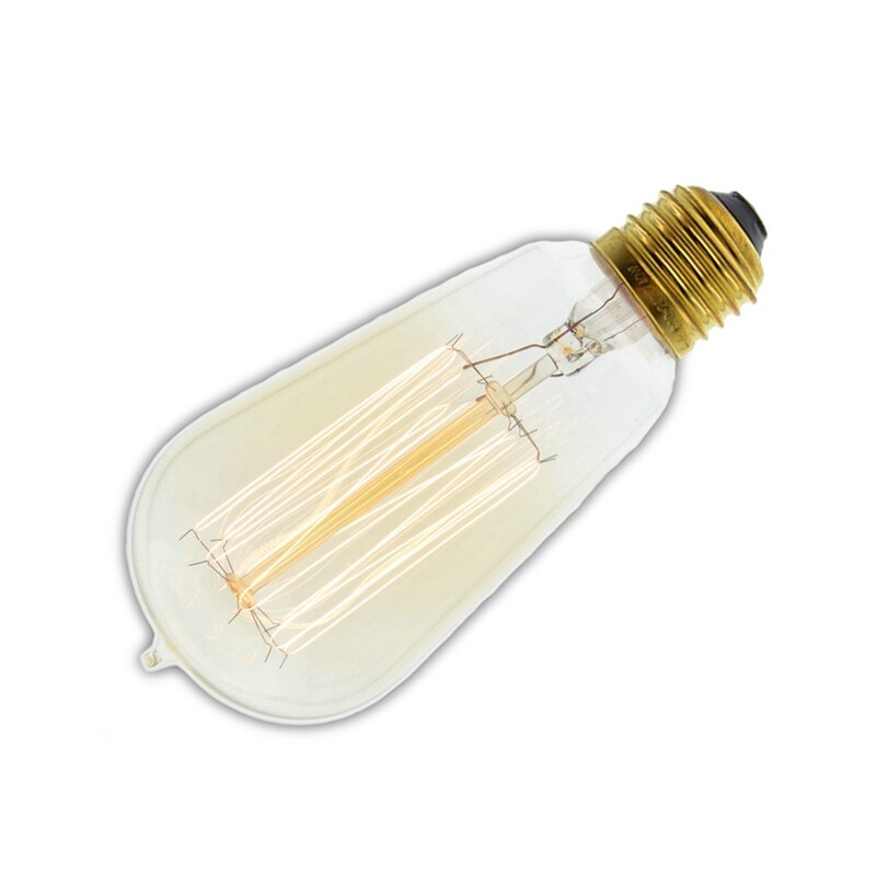 3 Stks/partij Handgemaakte Edison Lampen Carbon Filament Helder Glas 'S Edison Retro Vintage Gloeilamp 40W/60W 220V E27 ST58