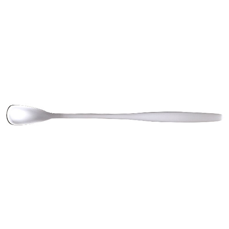 15cm 17cm Square Head Food Spoon Stainless Steel Mug Spoons Coffee Stirring Honey Spoon: Silver / 15cm