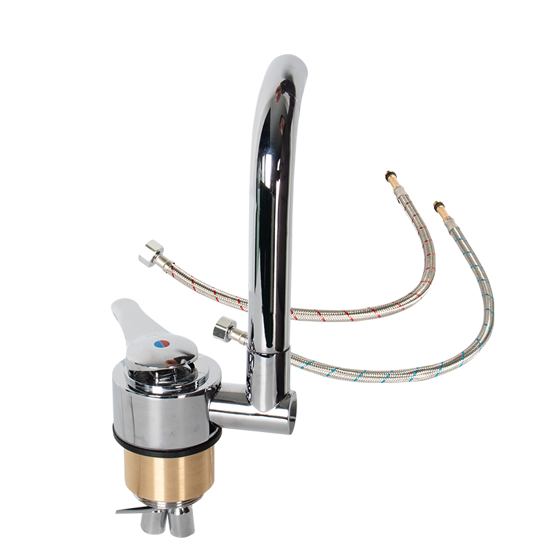 Piezas de modificación de remolque para autocaravana, cocina, baño, grifo plegable frío y , grifo de acero inoxidable 304, accesorios para autocaravana