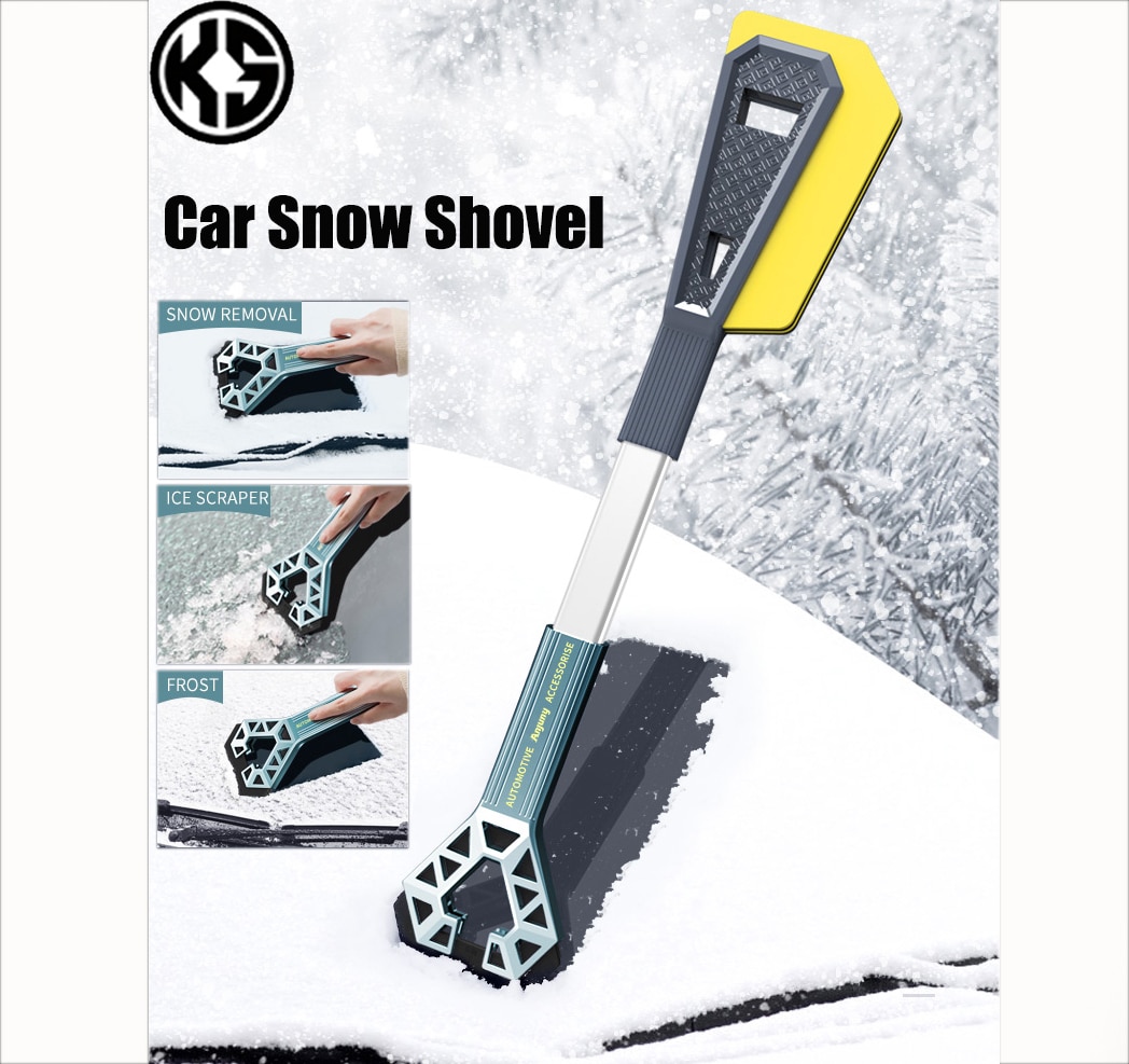 Car Snow Shovel 3in1 Ice Scraper Windshield Multifunctional Detachable Ice Breaker Winter Snow Brush Shovel Car Snow Remover