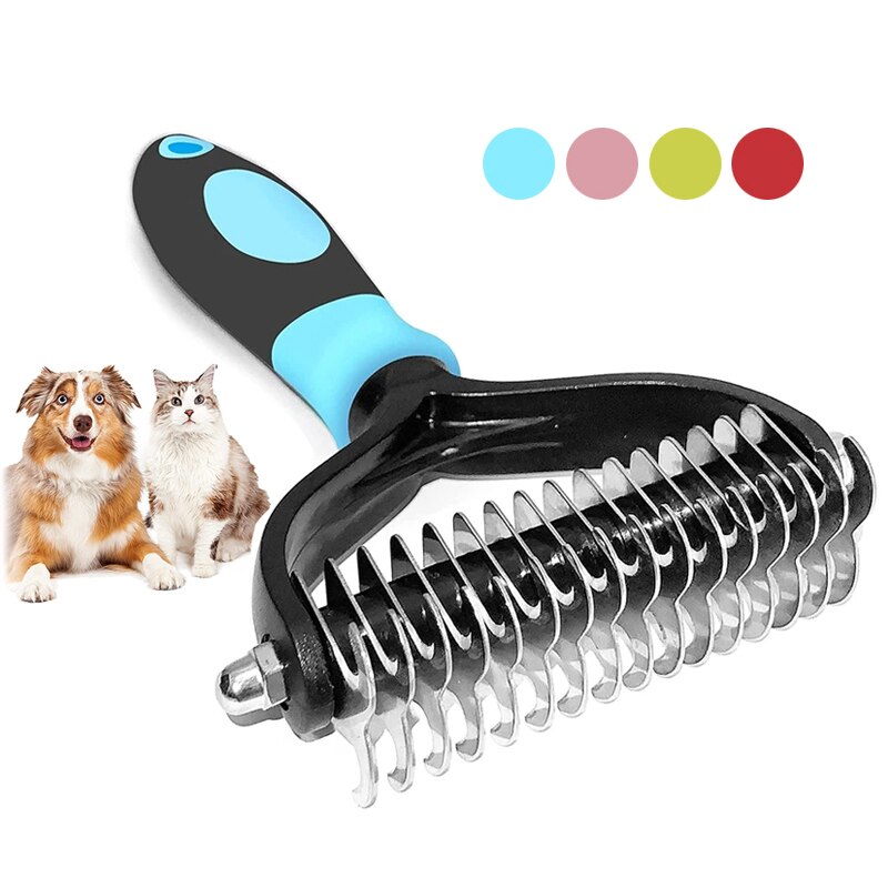 Haustier Hund Kamm Haar Entferner Katze Kamm Für Lange Haar Lockige Hunde Katzen Entfernung Unterwolle Haustier Pinsel Rechen Dematting Pinsel hund Liefert