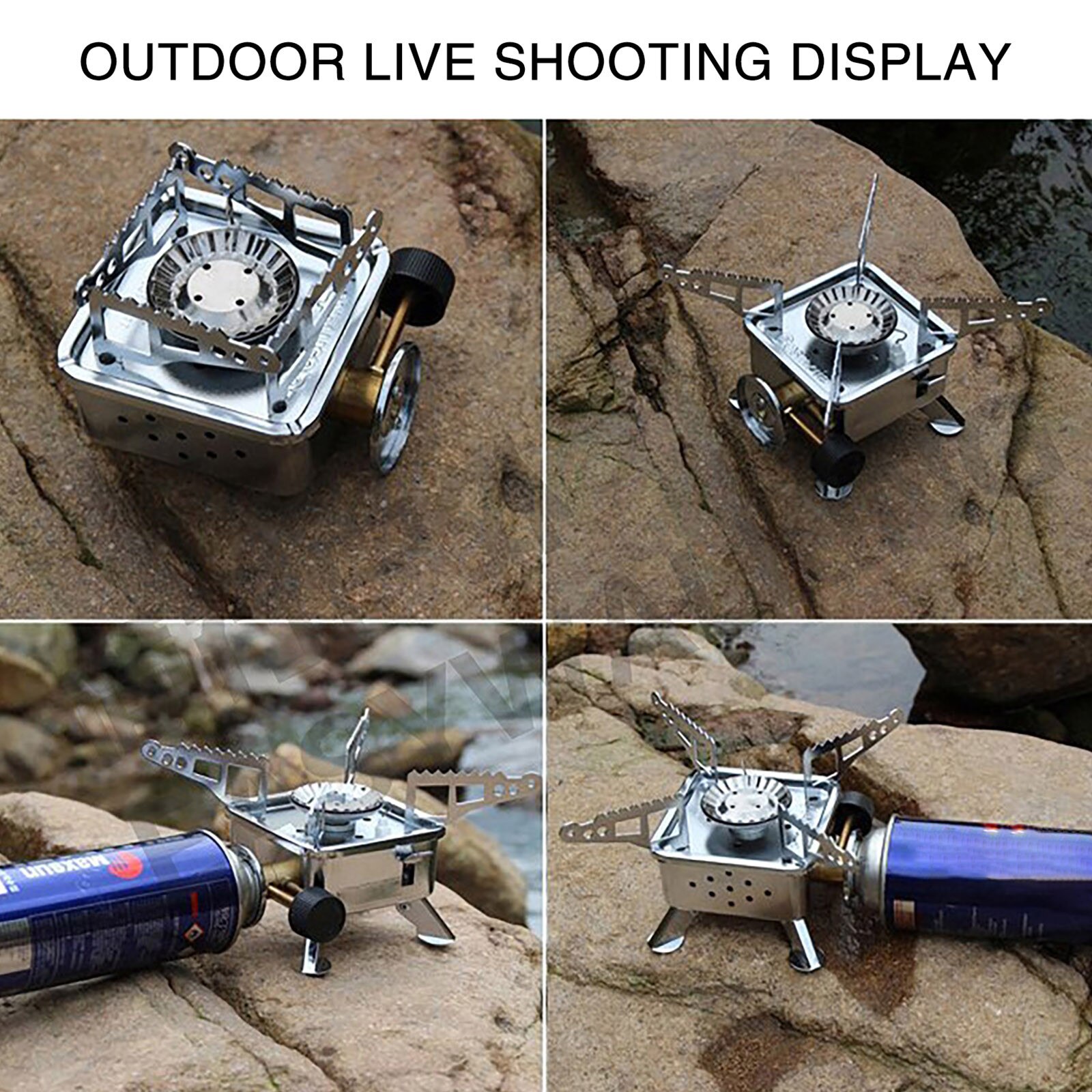 40# Outdoor Portable Mini Cassette Stove Camping Stove Tea Cooking Stove Tea Fire Stoves house decoration accessories one piece