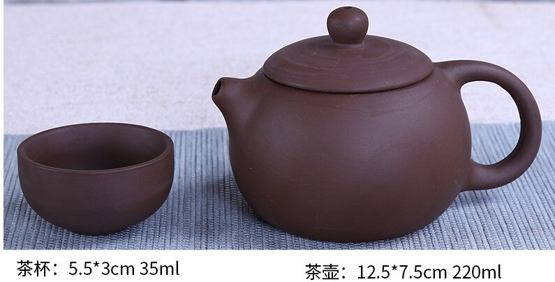3 st/tesats; 220ml yixing lerkannor 2 tekoppar 1 ler tekanna resebärbar tesats; lerkrukset; tekopp i porslin