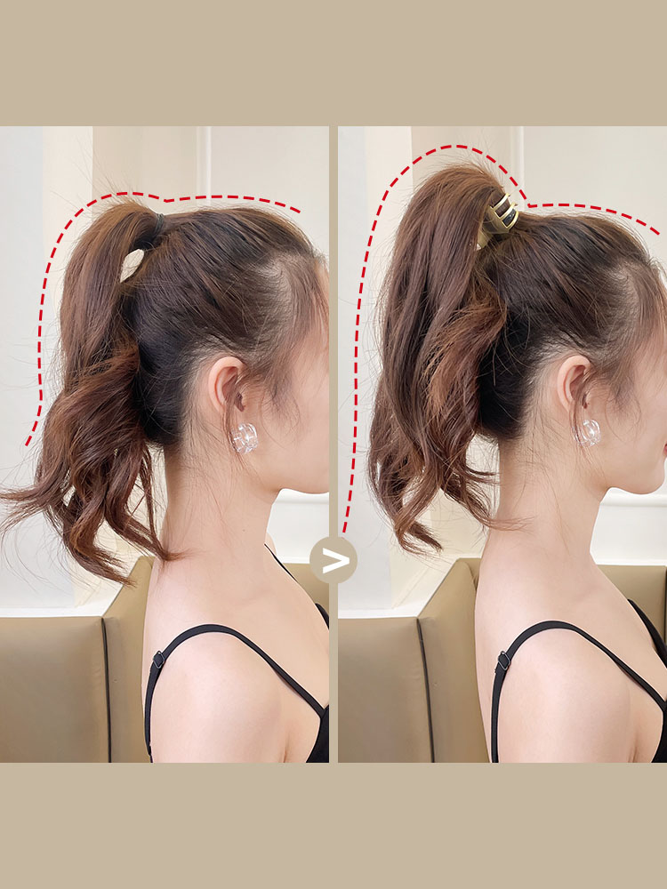 Women Vintage High Ponytail Fixed Geometric Small Hair Claws Lady Convenient Headband Hair Clip Hairpin Hair Accessories