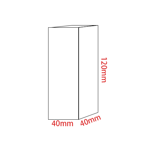 Acryl Plexiglas Vierkant Stempelen Transparant Blok Cosmetica Display Stand Fotografie Props Poppen Parfum Ring Sieraden Houder: Oranje