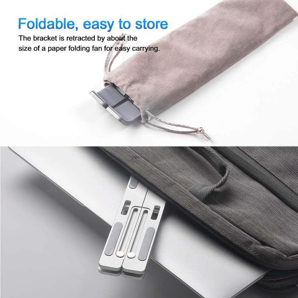 Mr.Lei Laptop Stand for MacBook Air Pro Foldable Notebook Stand Aluminium Alloy Tablet Stand Bracket Laptop Holder for MacBook