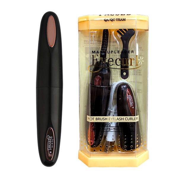 Eyecurl Electric Eyelash Curler Black White Eyelash Curler Electric Heated USB Rechargeable Eyelash: Multifunction black