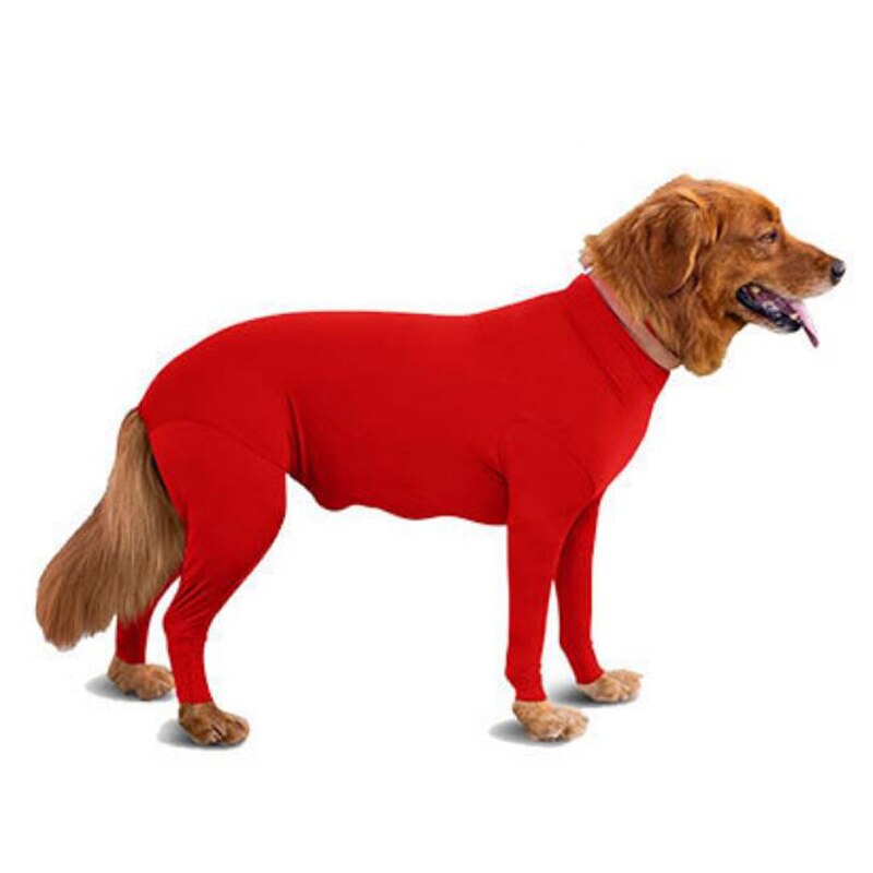 Combinaison anti-chute pour chien, vêtement de Sport, anti-chute, pour récupérer les poils de chien, combinaison pour animaux de compagnie, chemise calmante pour l&#39;anxiété: Rouge / M
