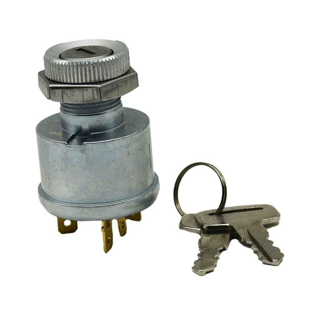 Key Ignition Switch For EZGO Golf Cart 4 Terminal 81+ Gas Electric 33639-G01: Default Title